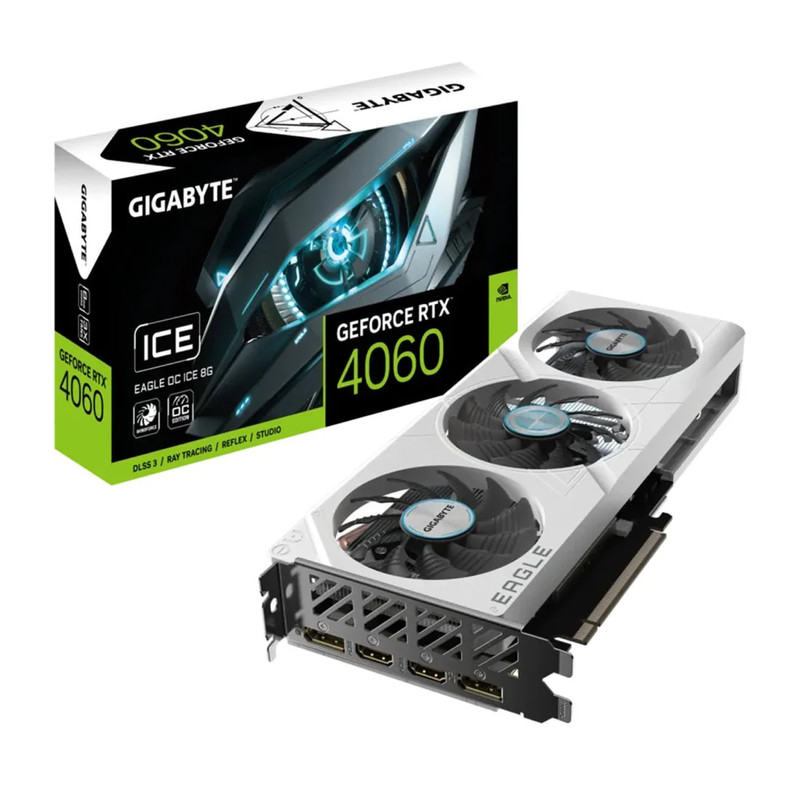 Gigabyte GeForce RTX 4060 EAGLE OC 8GB GDDR6 Graphics Card - Ice Edition -  كرت الشاشة